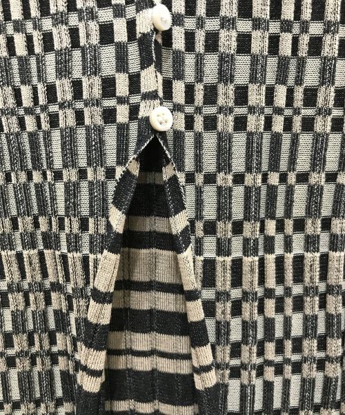 IRENE（アイレネ）IRENE (アイレネ) Mosaic Knit Long Tops ベージュ サイズ:36の古着・服飾アイテム