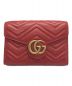 GUCCI（グッチ）の古着「GGマーモント チェーンウォレット ショルダーバッグ/	474575」｜レッド