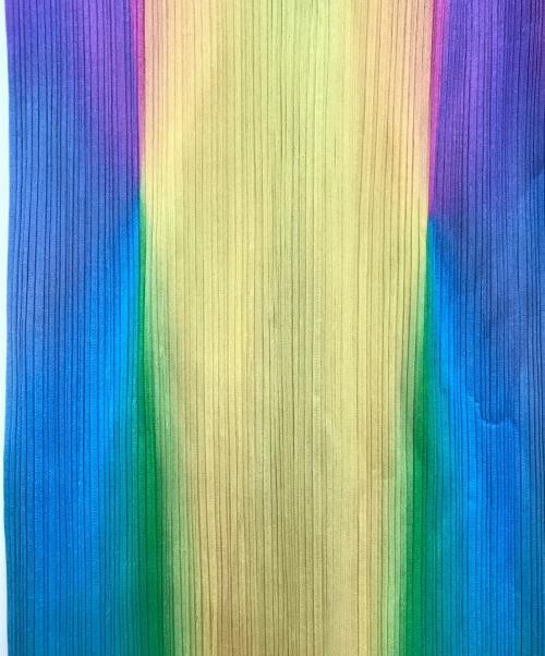 PLEATS PLEASE（プリーツプリーズ）PLEATS PLEASE (プリーツプリーズ) グラデーションハイネックプリーツワンピース マルチカラー サイズ:3の古着・服飾アイテム