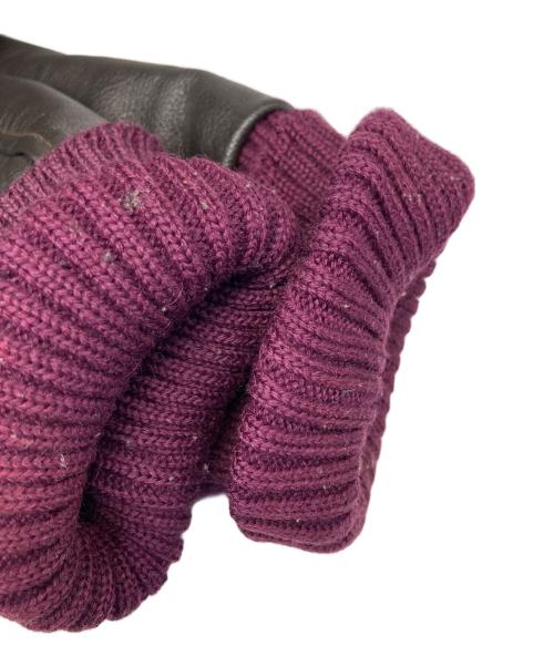 skookum（スクーカム）SKOOKUM (スクーカム) レザー切替スタジャン パープル サイズ:34の古着・服飾アイテム