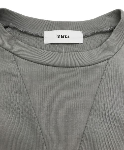 MARKA（マーカ）MARKA (マーカ) V GUSSET CREW NECK/ グレー サイズ:3の古着・服飾アイテム