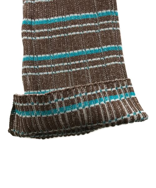 MURRAL（ミューラル）MURRAL (ミューラル) Monk`s belt rib knit trousers ブラウン サイズ:2 未使用品の古着・服飾アイテム