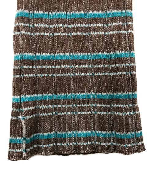 MURRAL（ミューラル）MURRAL (ミューラル) Monk`s belt rib knit trousers ブラウン サイズ:2 未使用品の古着・服飾アイテム