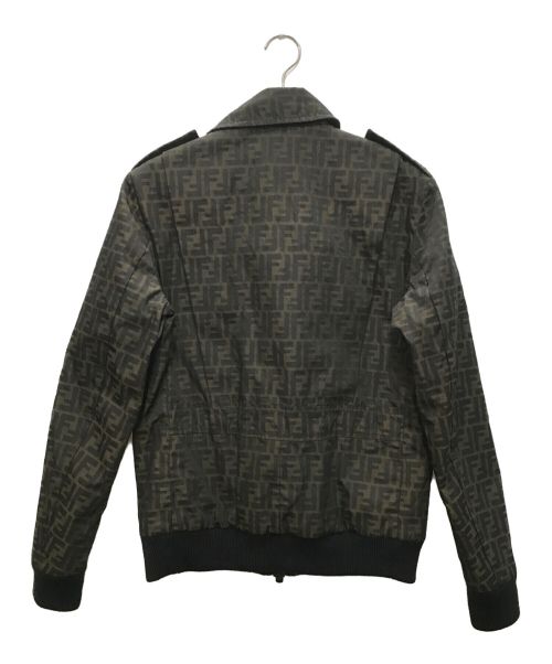 FENDI（フェンディ）FENDI (フェンディ) ズッカ柄ナイロンジャケット ブラウン サイズ:50の古着・服飾アイテム