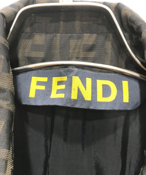 FENDI（フェンディ）FENDI (フェンディ) ズッカ柄ナイロンジャケット ブラウン サイズ:50の古着・服飾アイテム