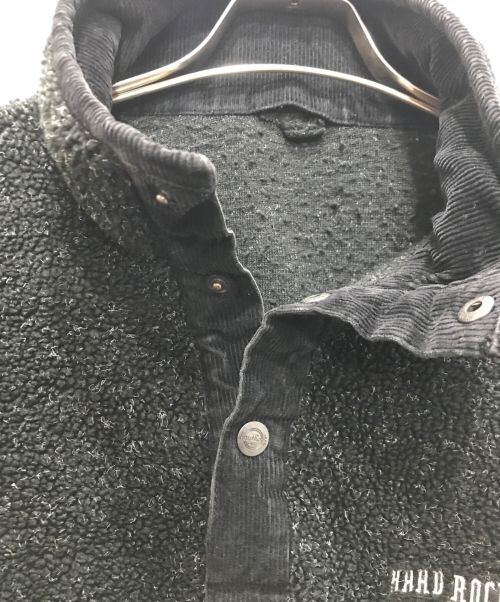 Hard Rock cafe（ハードロックカフェ）Hard Rock cafe (ハードロックカフェ) フリースプルオーバージャケット ブラック サイズ:FREEの古着・服飾アイテム