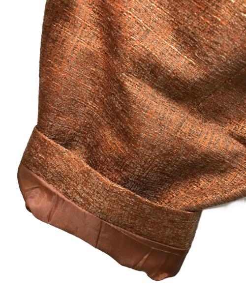 seyto（セイト）seyto (セイト) ジャガードセミダブルテーラードジャケット オレンジ サイズ:Ⅿの古着・服飾アイテム