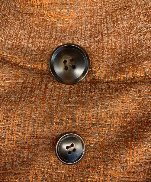 seyto（セイト）seyto (セイト) ジャガードセミダブルテーラードジャケット オレンジ サイズ:Ⅿの古着・服飾アイテム