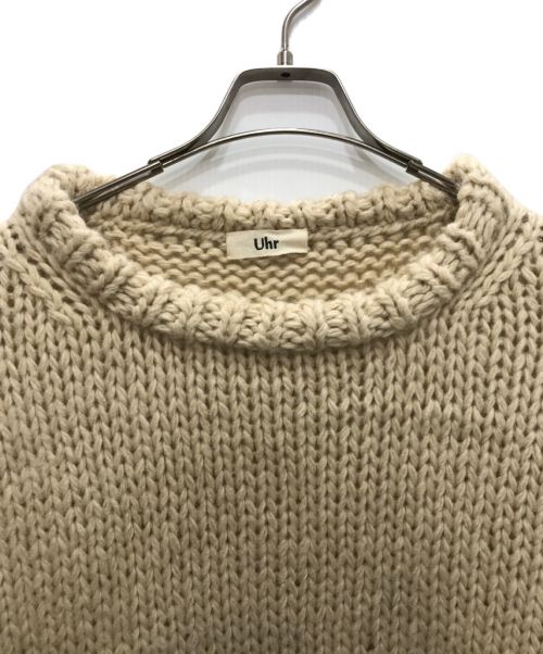 Uhr（ウーア）Uhr (ウーア) Low Gauge Loose Hand Knit アイボリー サイズ:FREEの古着・服飾アイテム