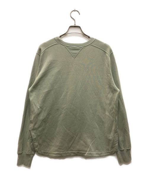 AURALEE（オーラリー）AURALEE (オーラリー) LIGHT FLOWYY ロングスリーブスウェット 黄緑の古着・服飾アイテム