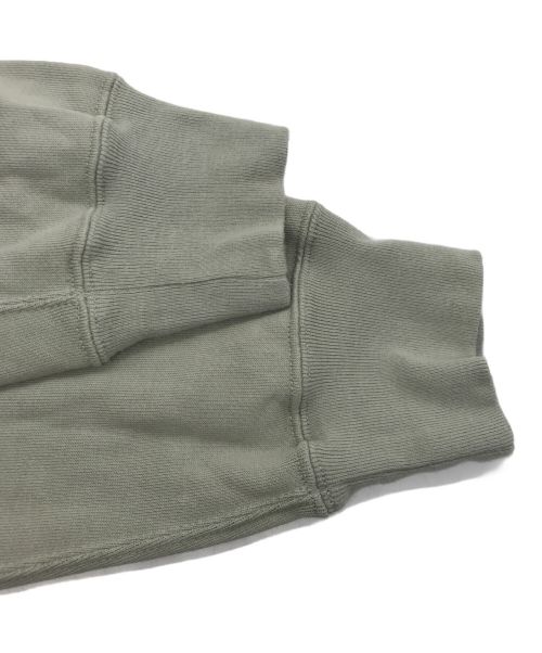 AURALEE（オーラリー）AURALEE (オーラリー) LIGHT FLOWYY ロングスリーブスウェット 黄緑の古着・服飾アイテム