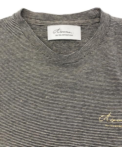 Azuma（アズマ）Azuma (アズマ) KURT’S BORDER L/S T-SHIRT ベージュ サイズ:-1の古着・服飾アイテム