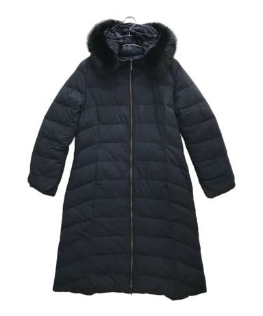 ダーマコレクション 切替ダウンコート　カシミヤ100% ネイビー　13AR 3059001499709136_01_0563w.jpeg