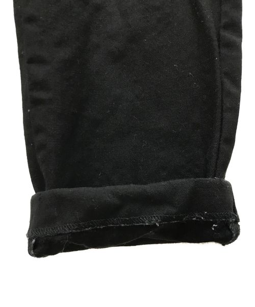 UNDERCOVER（アンダーカバー）UNDERCOVER (アンダーカバー) ヒザアキ裾Wスラックス ブラック サイズ:2の古着・服飾アイテム