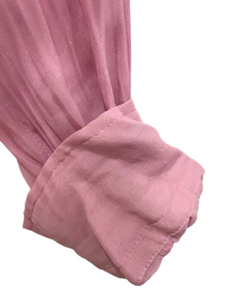 BEIGE（ベイジ）BEIGE (ベイジ) シアーブラウス ピンク サイズ:4の古着・服飾アイテム