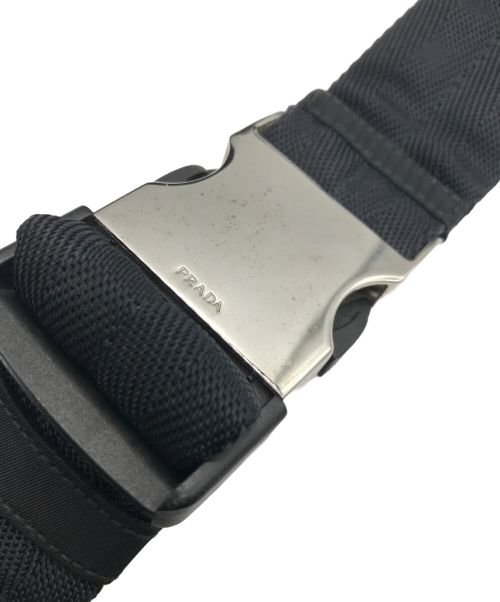 PRADA（プラダ）PRADA (プラダ) TESSUTO MONTAGN/テスートウエストポーチ ブラックの古着・服飾アイテム