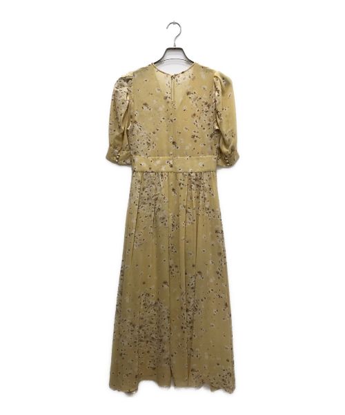 JILL STUART（ジルスチュアート）JILL STUART (ジルスチュアート) モノトーンフラワーワンピース イエロー サイズ:2の古着・服飾アイテム