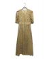 JILL STUART (ジルスチュアート) モノトーンフラワーワンピース イエロー サイズ:2：8000円