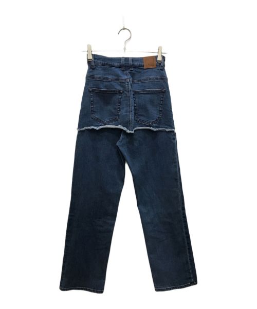 RIM.ARK（リムアーク）RIM.ARK (リムアーク) Layered denim/レイヤードデニムパンツ インディゴ サイズ:36の古着・服飾アイテム