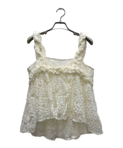 Snidel（スナイデル）Snidel (スナイデル) ボリュームキャミトップス アイボリー サイズ:ONE SIZEの古着・服飾アイテム