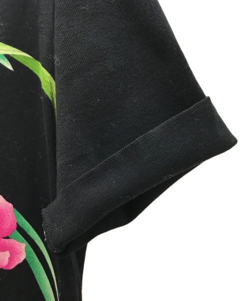 LEONARD（レオナール）LEONARD (レオナール) 花柄ワンピース ブラック サイズ:LLの古着・服飾アイテム