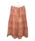 Khadi&Co. (カディアンドコー) JULIA ブロックプリントチェックスカート レッド サイズ:S：9000円