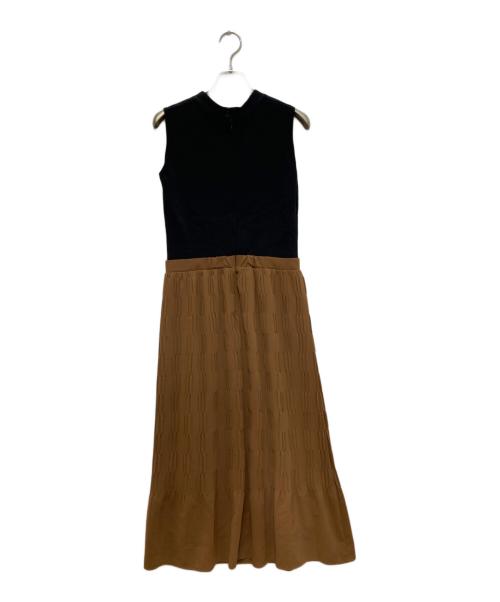 LANVIN en Bleu（ランバンオンブルー）LANVIN en Bleu (ランバンオンブルー) ノースリーブワンピース ブラック サイズ:38の古着・服飾アイテム