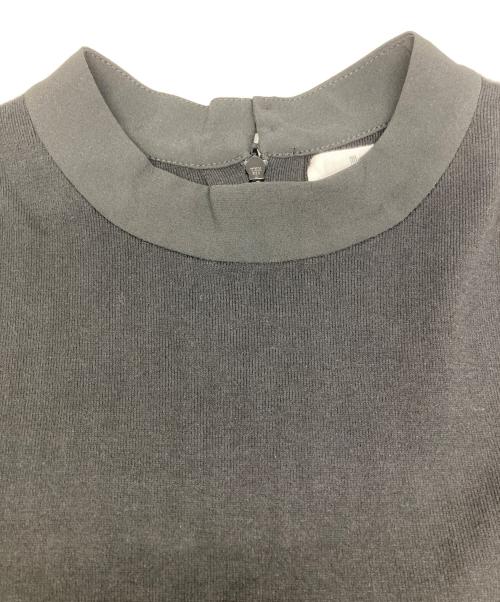 LANVIN en Bleu（ランバンオンブルー）LANVIN en Bleu (ランバンオンブルー) ノースリーブワンピース ブラック サイズ:38の古着・服飾アイテム