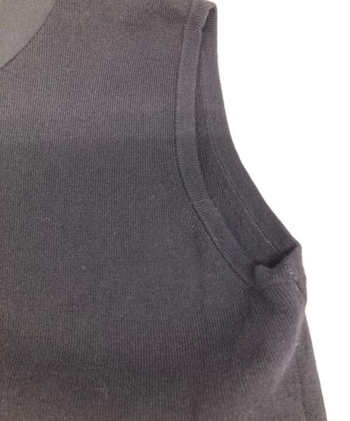 LANVIN en Bleu（ランバンオンブルー）LANVIN en Bleu (ランバンオンブルー) ノースリーブワンピース ブラック サイズ:38の古着・服飾アイテム