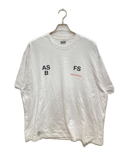 FreshService（フレッシュサービス）FreshService (フレッシュサービス) ACTUAL SOURCE (アクチュアルソース) AS×FS CORPORATE S/S TEE/コーポレート ティー ホワイト サイズ:Lの古着・服飾アイテム