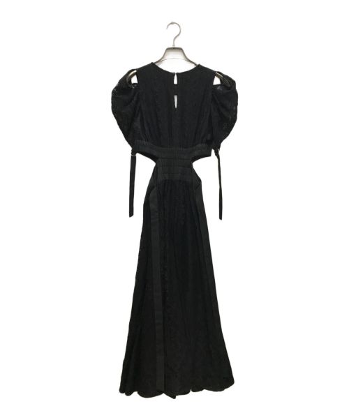 Snidel（スナイデル）Snidel (スナイデル) スイッチングデコルテオープンワンピ ブラックの古着・服飾アイテム