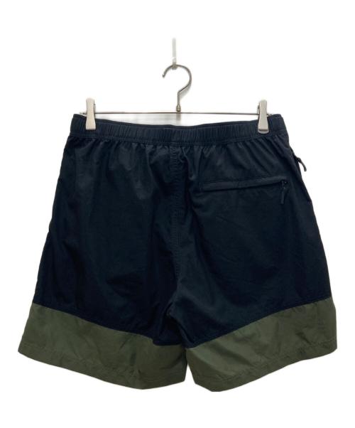 THE NORTH FACE（ザ ノース フェイス）THE NORTH FACE (ザ ノース フェイス) Nuptse Short ブラック×カーキ サイズ:XLの古着・服飾アイテム