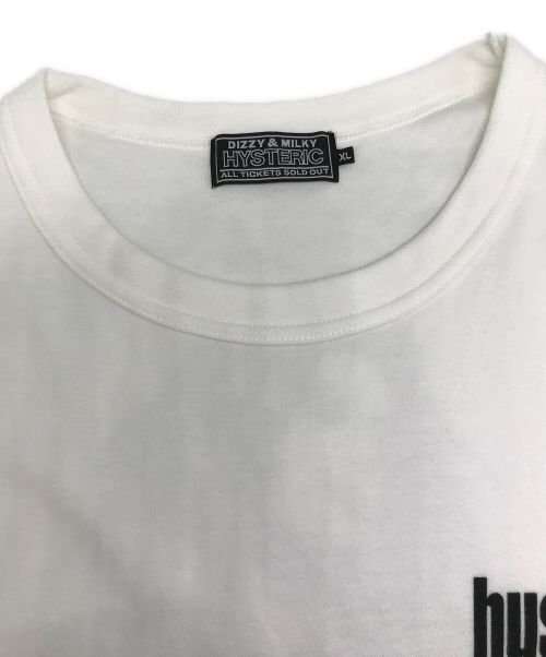 Hysteric Glamour（ヒステリックグラマー）Hysteric Glamour (ヒステリックグラマー) I’M WITH THE BAND Tシャツ/バンドTシャツ ホワイト サイズ:XLの古着・服飾アイテム