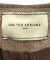 中古・古着 UNITED ARROWS (ユナイテッドアローズ) ノーカラー ベルト ジャケット ブラウン サイズ:S：5000円