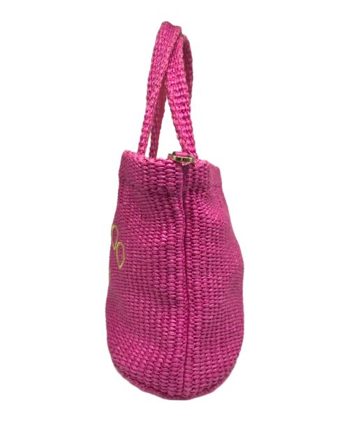 JIMMY CHOO（ジミーチュウ）JIMMY CHOO (ジミーチュウ) BEACH TOTE ショルダーバッグ/W235N005 ショッキングピンクの古着・服飾アイテム