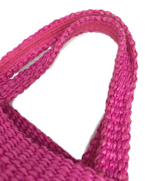 JIMMY CHOO（ジミーチュウ）JIMMY CHOO (ジミーチュウ) BEACH TOTE ショルダーバッグ/W235N005 ショッキングピンクの古着・服飾アイテム