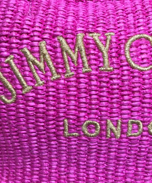 JIMMY CHOO（ジミーチュウ）JIMMY CHOO (ジミーチュウ) BEACH TOTE ショルダーバッグ/W235N005 ショッキングピンクの古着・服飾アイテム