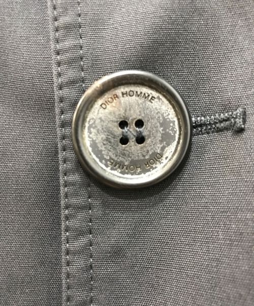 DIOR HOMME（ディオール オム）Dior Homme (ディオール オム) エディ期トレンチコート ブラック サイズ:44の古着・服飾アイテム