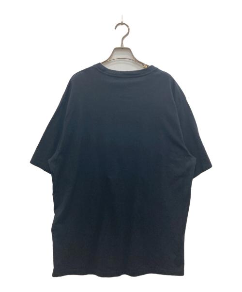 maison kitsune（メゾンキツネ）MAISON KITSUNE (メゾンキツネ) 刺繍Tシャツ ブラック サイズ:Ⅿの古着・服飾アイテム