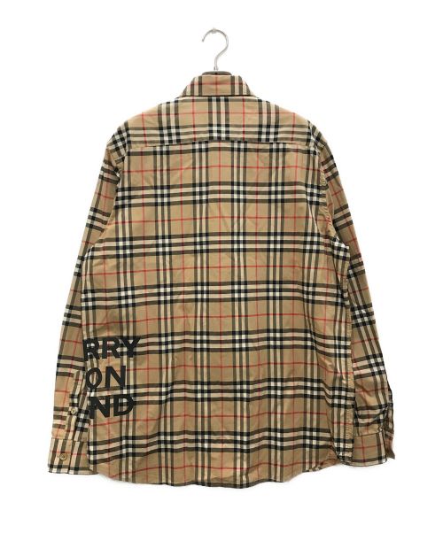 BURBERRY（バーバリー）BURBERRY (バーバリー) チェックシャツ ベージュ サイズ:Mの古着・服飾アイテム