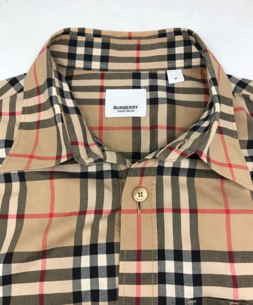 BURBERRY（バーバリー）BURBERRY (バーバリー) チェックシャツ ベージュ サイズ:Mの古着・服飾アイテム