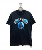 GIVENCHYジバンシィ）の古着「トランプスカルフラワーTシャツ」｜ブラック