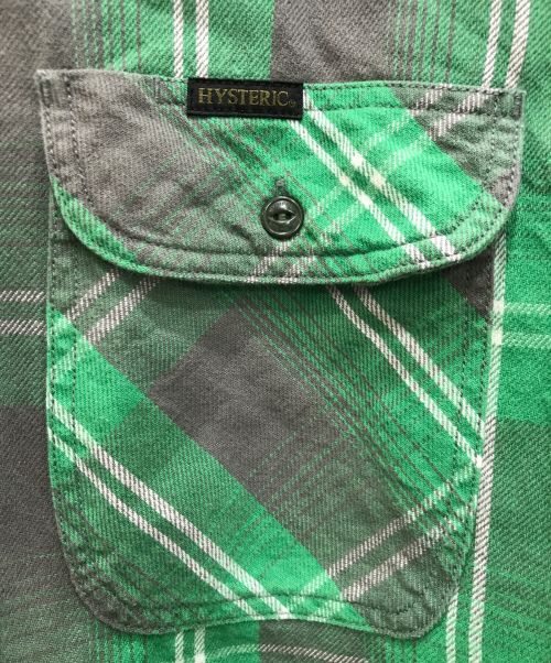 Hysteric Glamour（ヒステリックグラマー）Hysteric Glamour (ヒステリックグラマー) 長袖シャツ グリーン サイズ:Mの古着・服飾アイテム