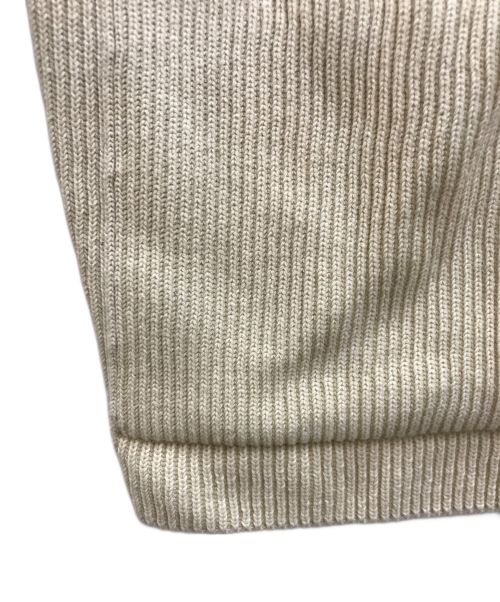 AURALEE（オーラリー）AURALEE (オーラリー) SUPER HARD TWIST RIB KNIT BIG CARDIGAN/スーパーハードツイストリブニットビッグカーディガン ベージュ サイズ:4の古着・服飾アイテム