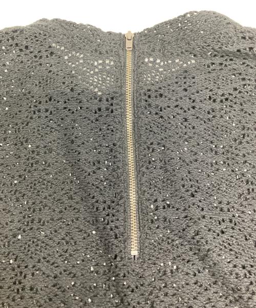 FLORENT（フローレント）FLORENT (フローレント) クラフトレーストップ ブラック サイズ:00の古着・服飾アイテム