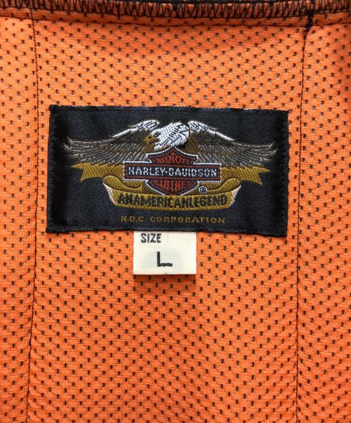 HARLEY-DAVIDSON（ハーレーダビッドソン）HARLEY-DAVIDSON (ハーレーダビッドソン) フリースベスト ブラック サイズ:Lの古着・服飾アイテム