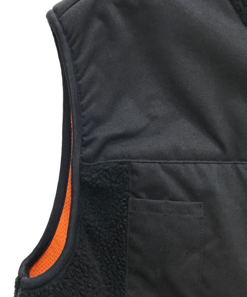 HARLEY-DAVIDSON（ハーレーダビッドソン）HARLEY-DAVIDSON (ハーレーダビッドソン) フリースベスト ブラック サイズ:Lの古着・服飾アイテム