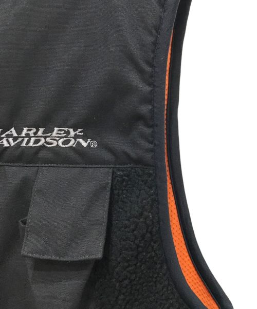 HARLEY-DAVIDSON（ハーレーダビッドソン）HARLEY-DAVIDSON (ハーレーダビッドソン) フリースベスト ブラック サイズ:Lの古着・服飾アイテム