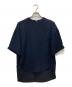 ENFOLD（エンフォルド）の古着「ライトダブルサテン ロールUP Tシャツ」｜ネイビー