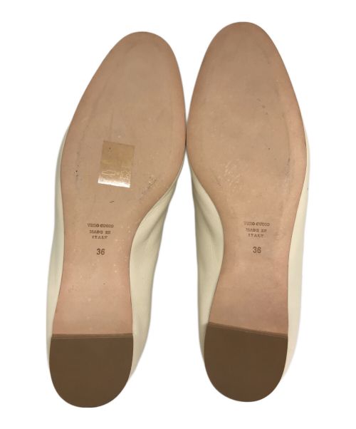 Brenta（ブレンタ）Brenta (ブレンタ) フラットスリッポン ベージュ サイズ:36の古着・服飾アイテム